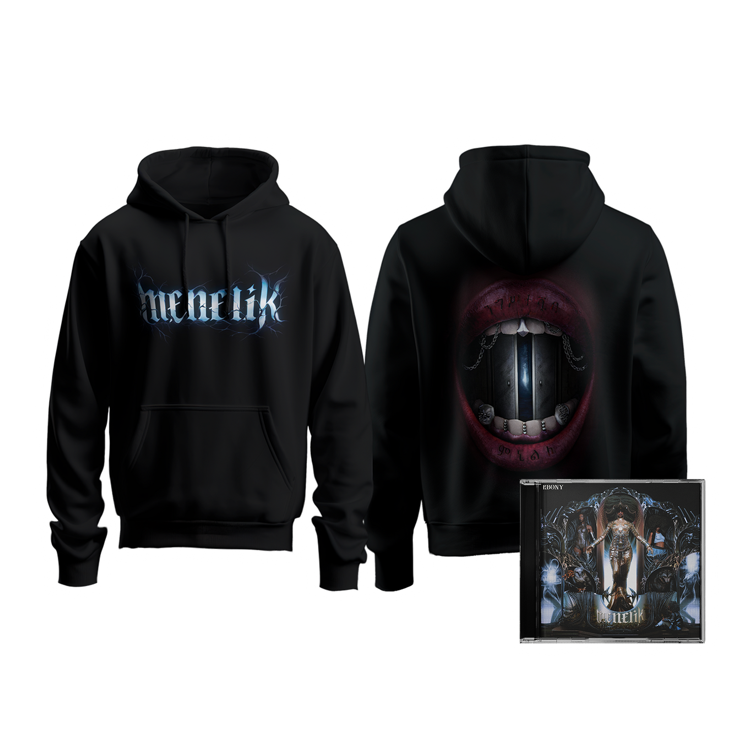 PACK CD + HOODIE - MENELIK