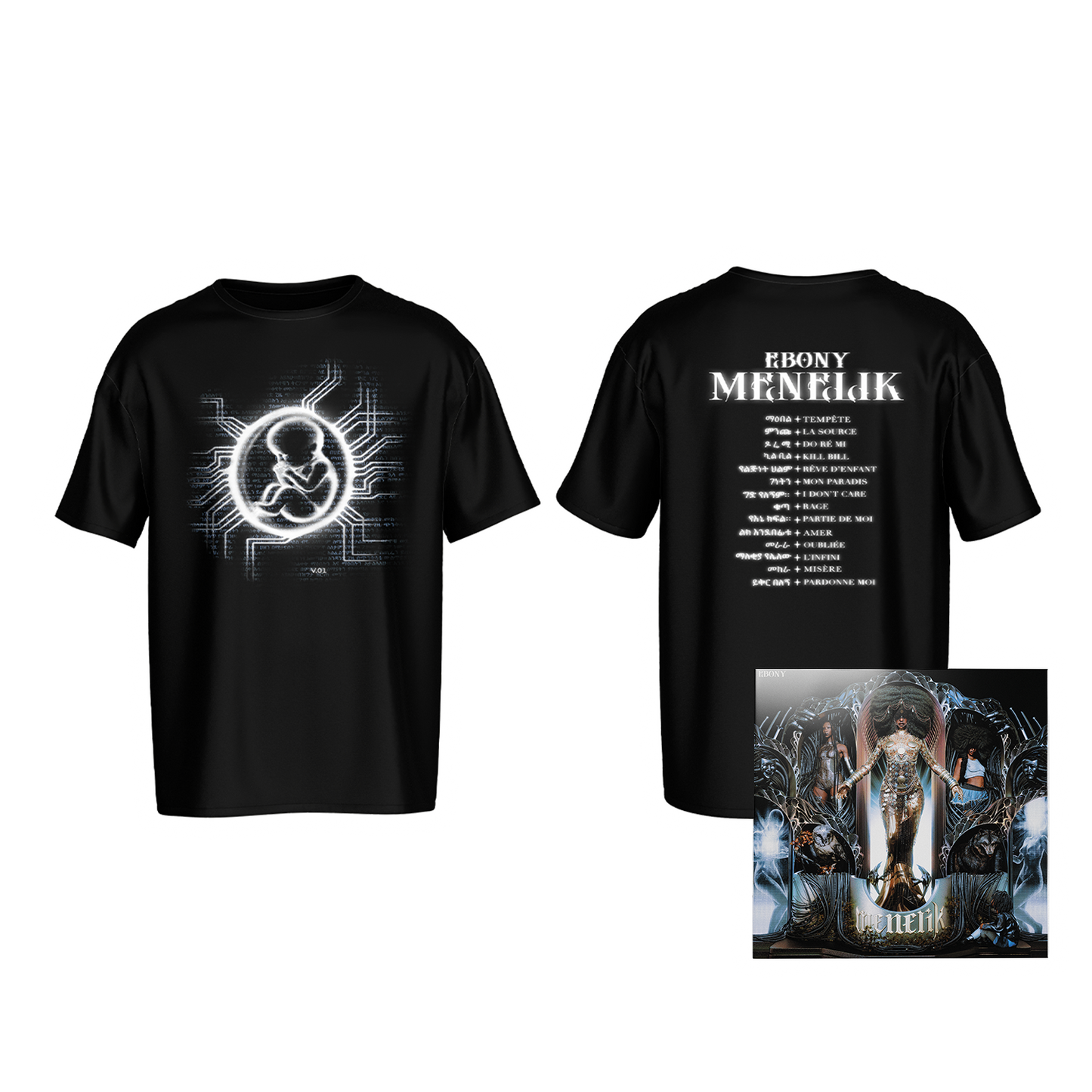 PACK VINYLE + T-SHIRT - MENELIK